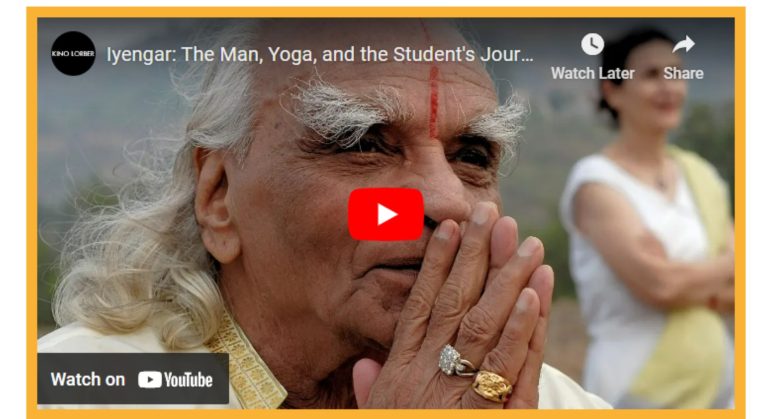 BKS Iyengar You Tube video thumbnail